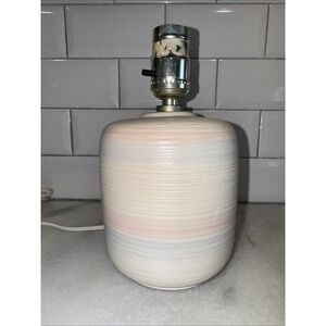Adorable Vintage Ceramic Lamp Cream/pink/blue GW991